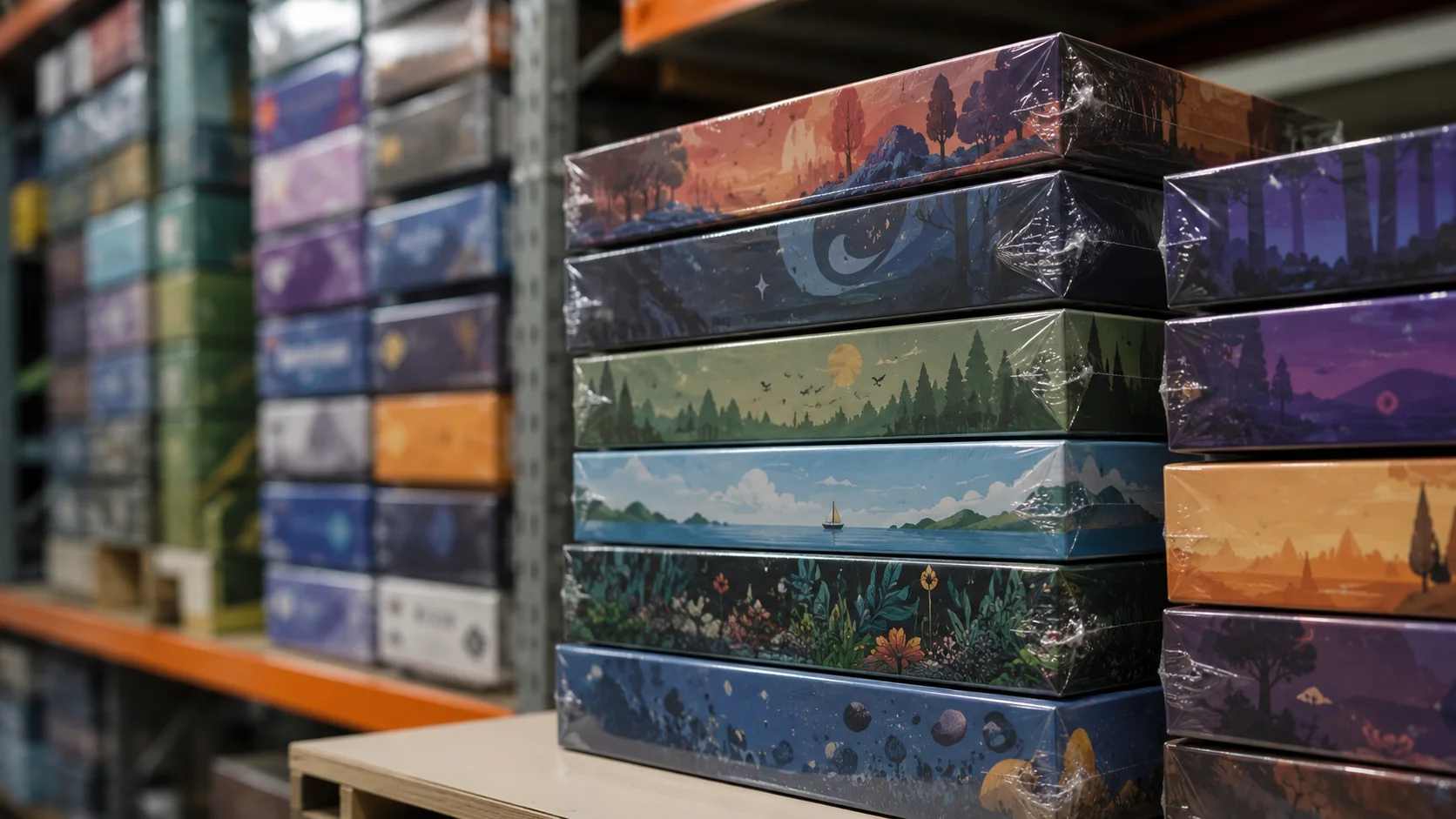 Готовый тираж настольных игр в запечатанных коробках