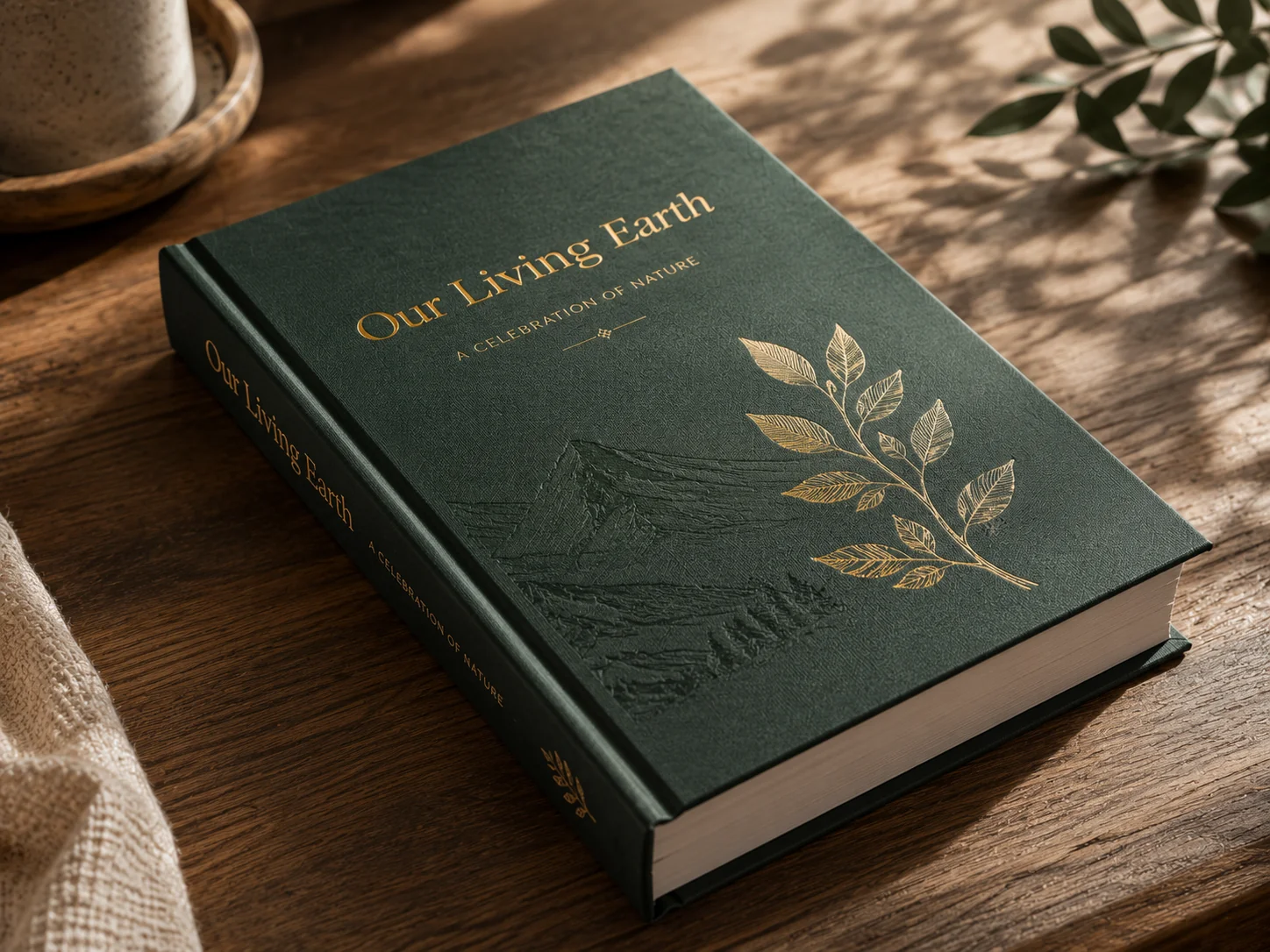Книга с суперобложкой и тиснёной областью